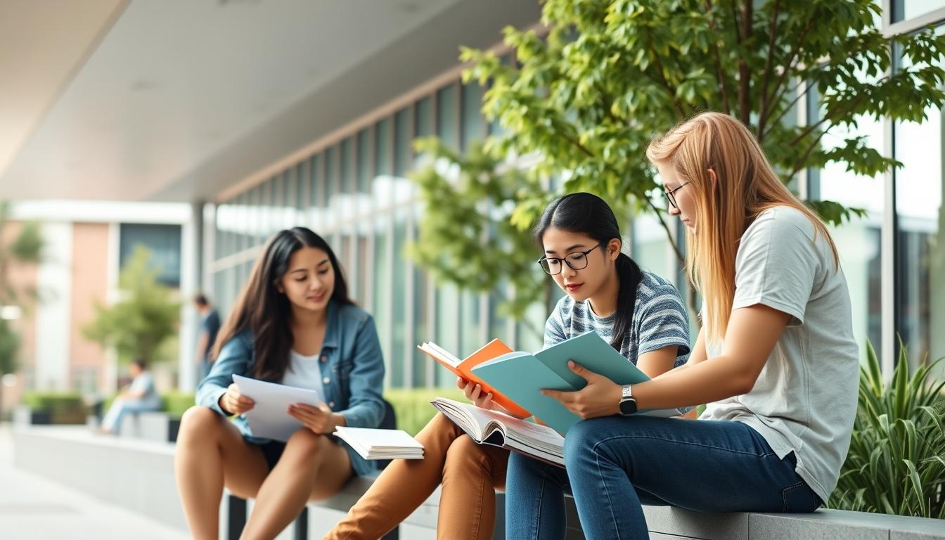 Student developing practical and academic skills