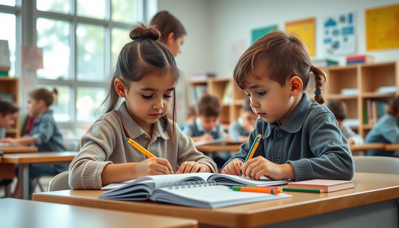 Structured study materials and learning resources on a desk